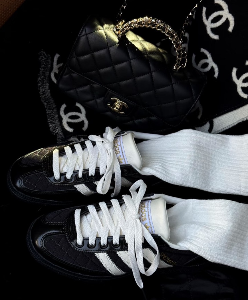 Adidas Originals Handball Spezial 黑白 菱格紋 金標 小香風 2.0 復古 德訓鞋 JP5669