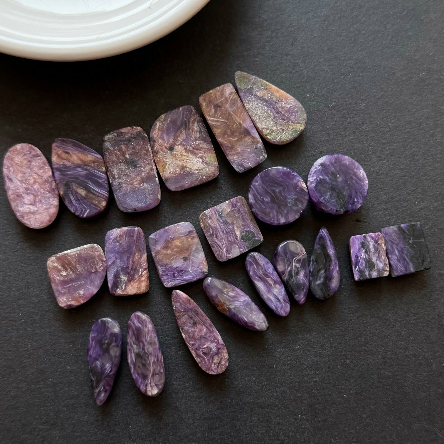 [原石] 紫龍晶 水晶蛋面 水晶墜面