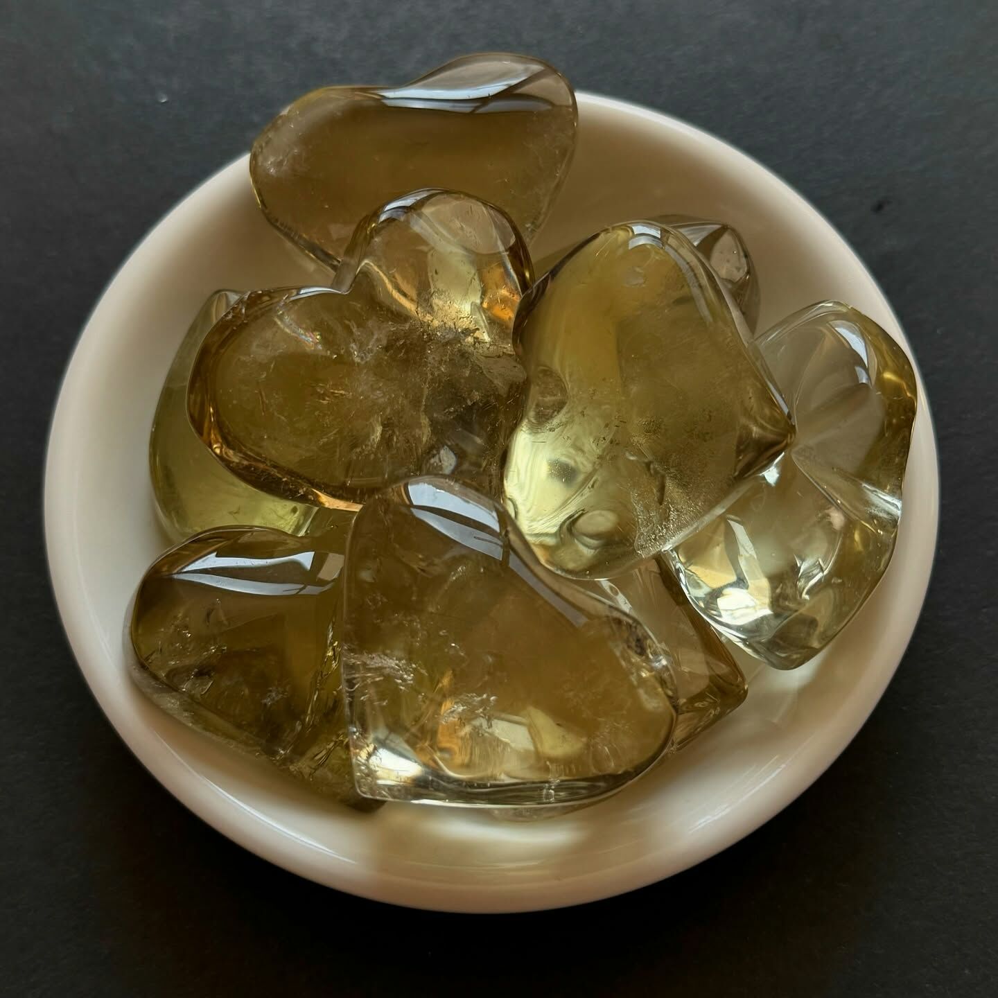 [原石] 黃水晶 愛心