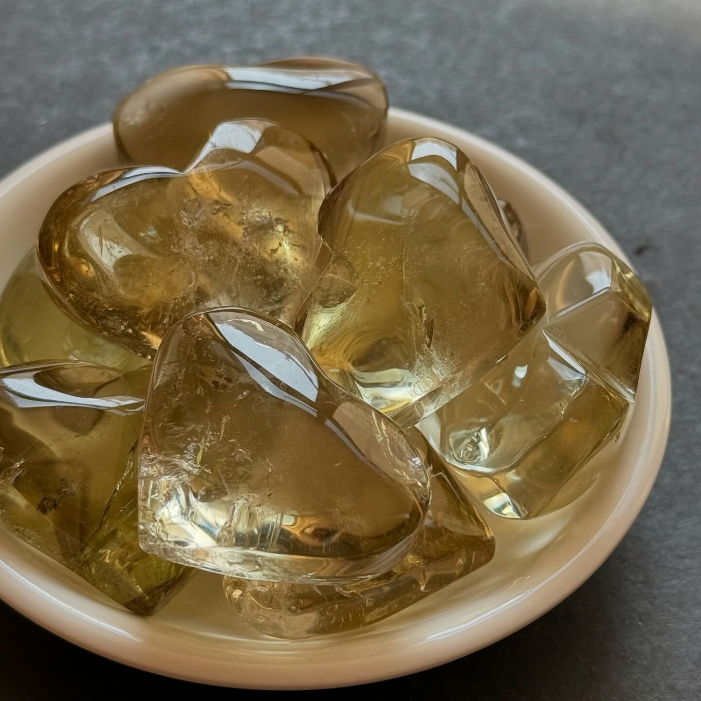 [原石] 黃水晶 愛心