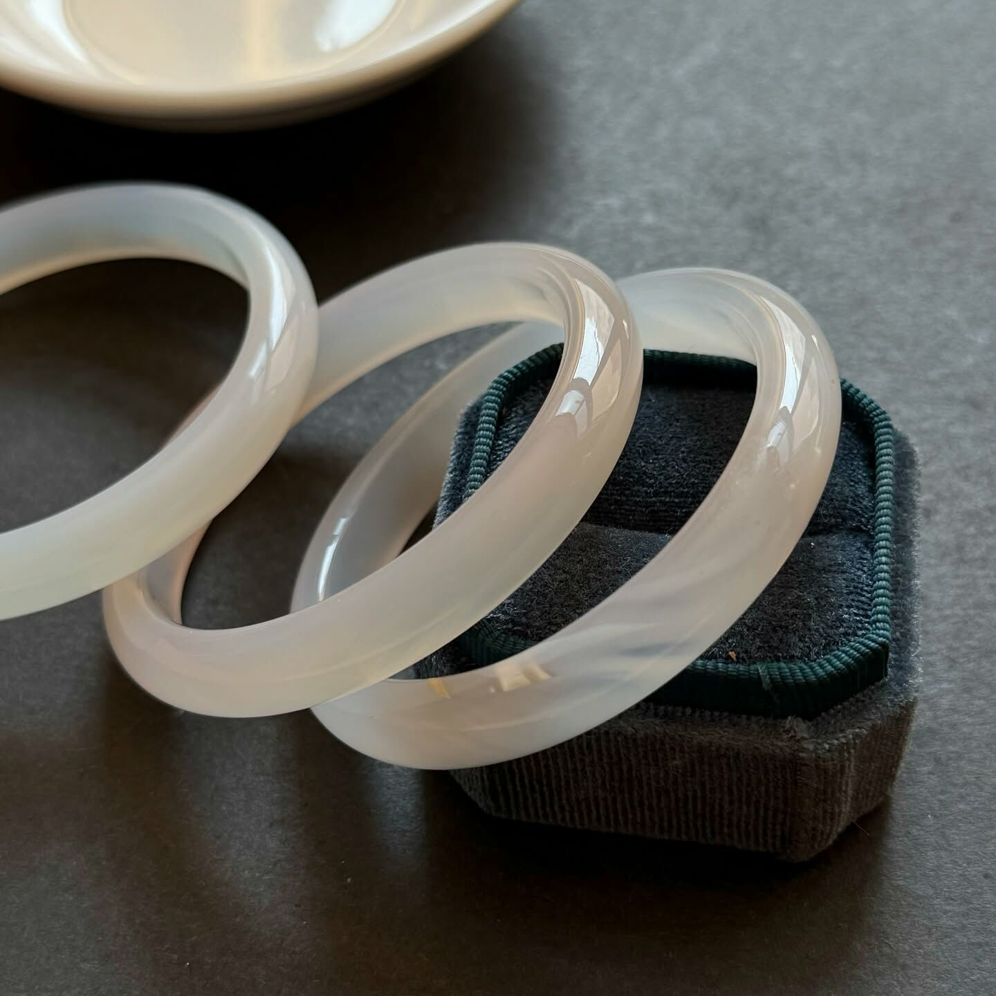 [原石] 白瑪瑙手鐲 水晶手鐲