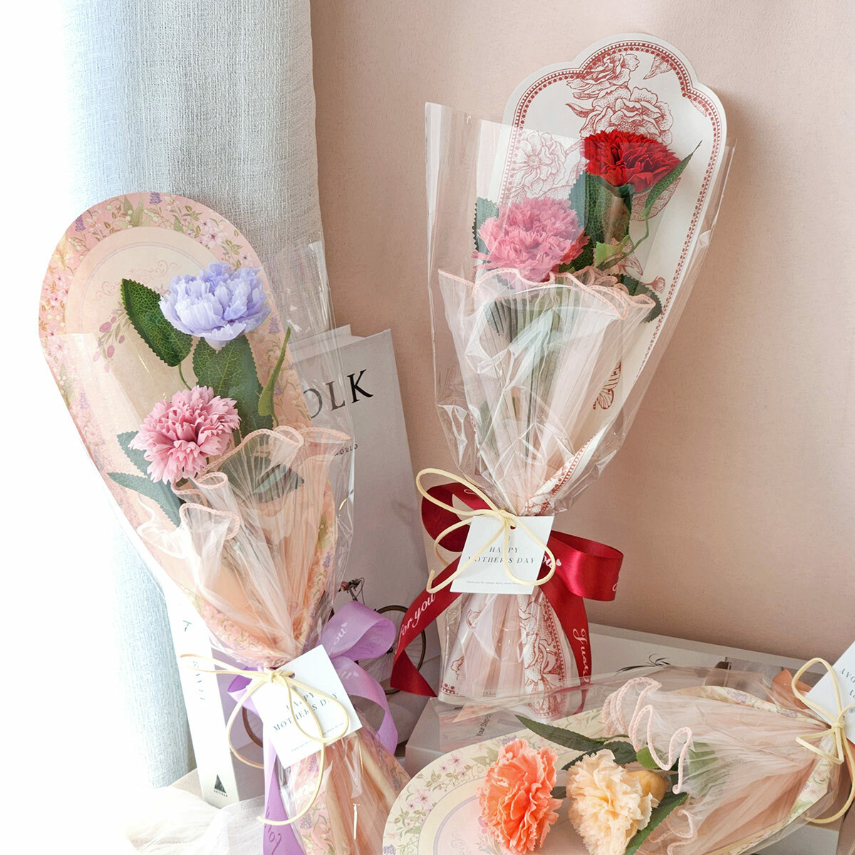 G69｜宮廷風香氛康乃馨花束