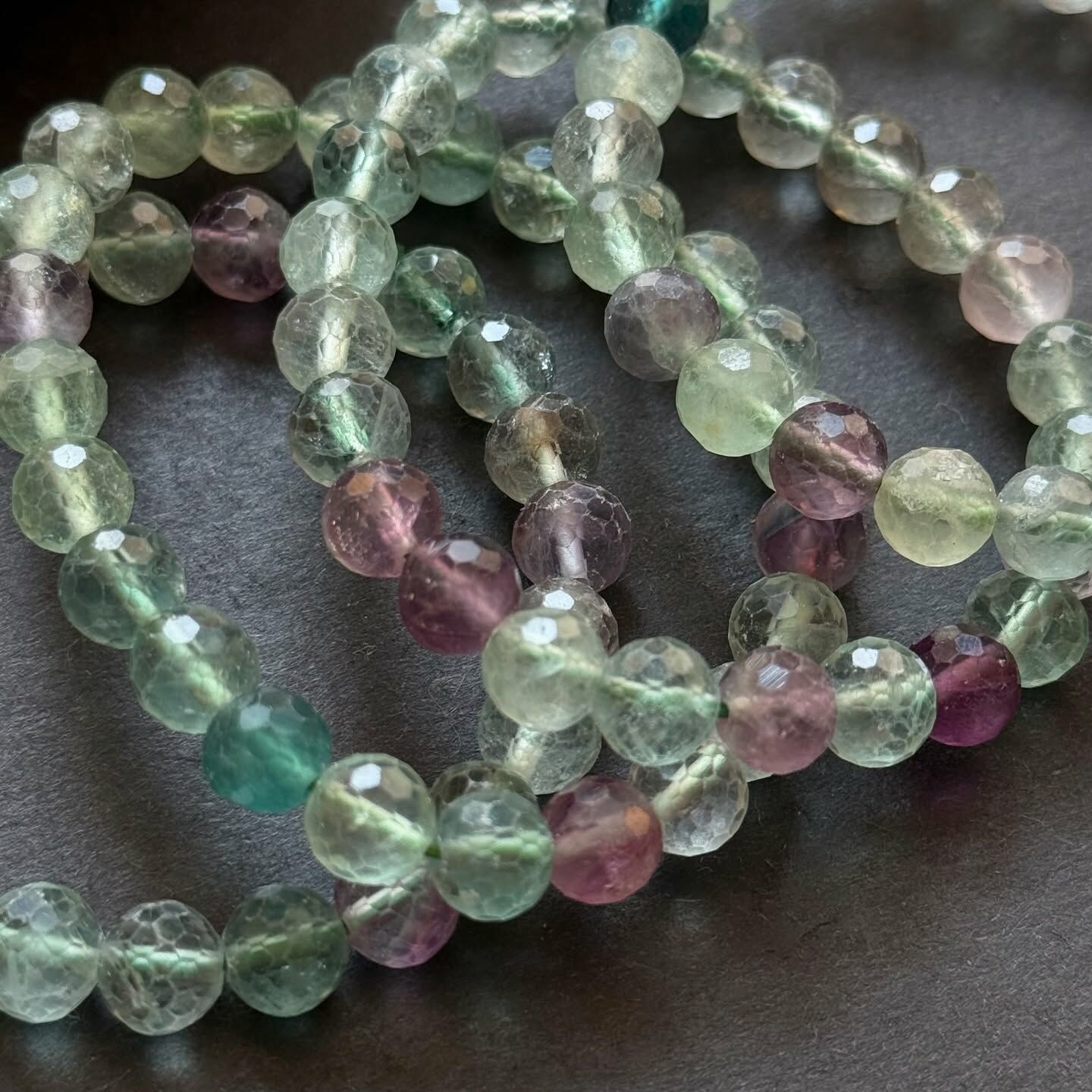 [原石] 螢石 鑽切系列手串 水晶手串