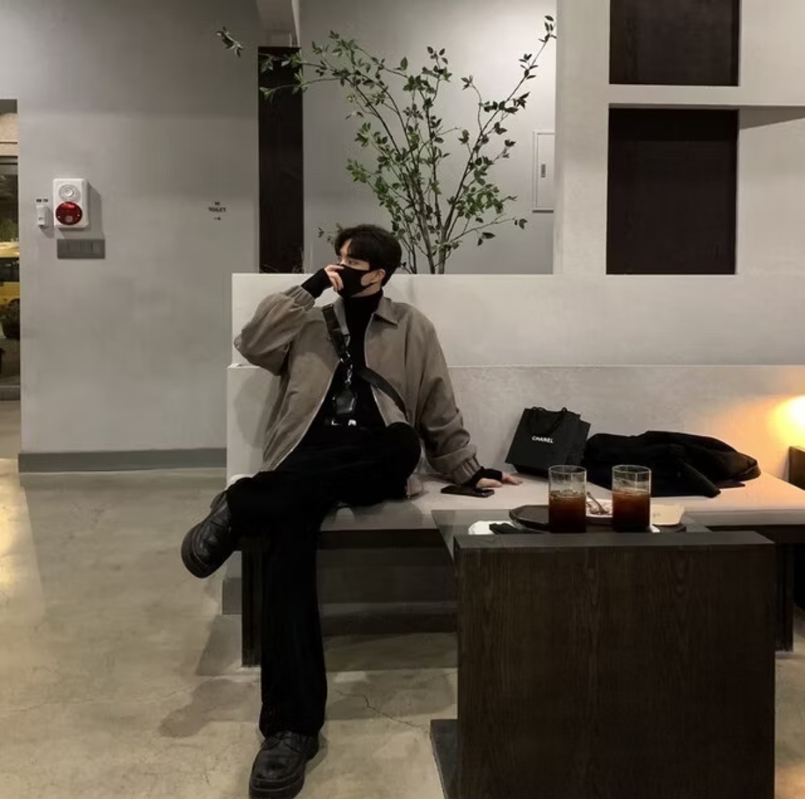 美拉德麋皮棉外套