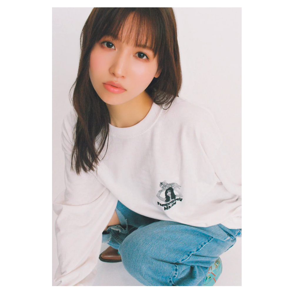 桜空もも コラボ MOMO SAKURA LONG SLEEVE BY MNKM 長䄂 Tシャツ TEE
