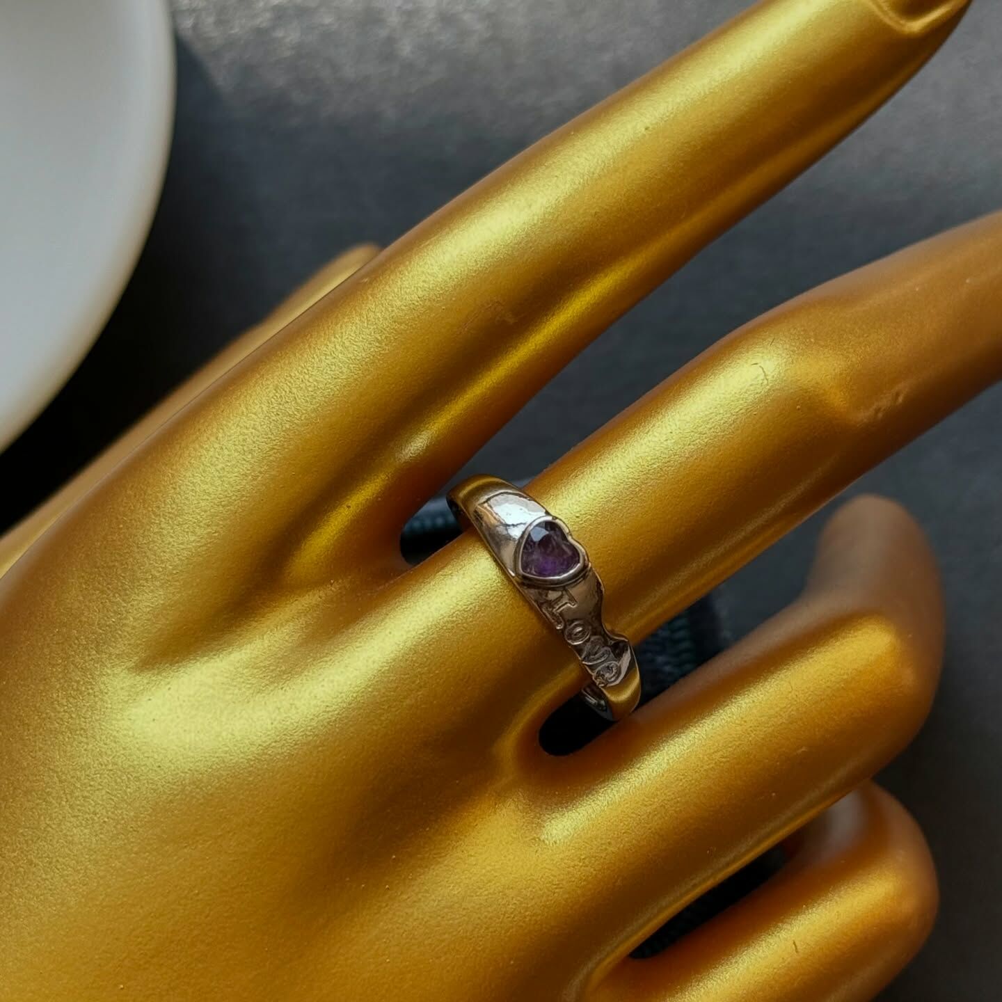 [原石] 紫水晶 戒指