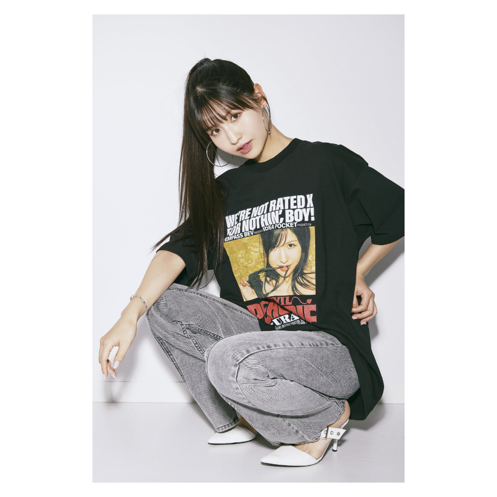 桜空ももコラボ MOMO SAKURA THE EVIL PEACH PIE Tシャツ TEE