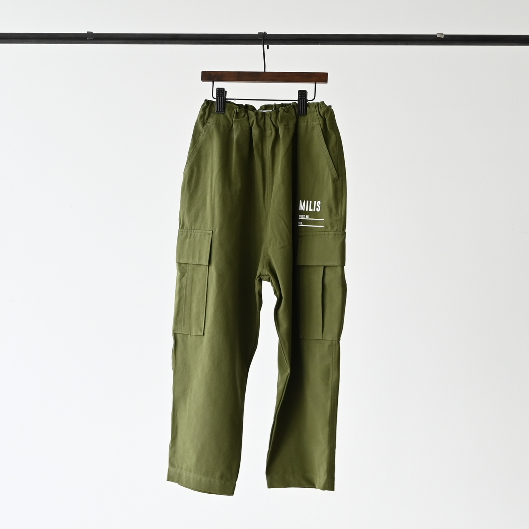 日本 GENERATOR 戶外軍風MILIS 寬版錐形工作褲 (軍綠色，150-160) 905205