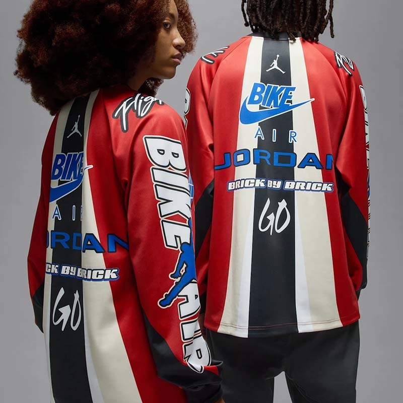 Jordan x Nigel Sylvester長袖上衣 ‘Cinnabar’ 男款 球衣 紅色 HQ1730-623 [現貨]