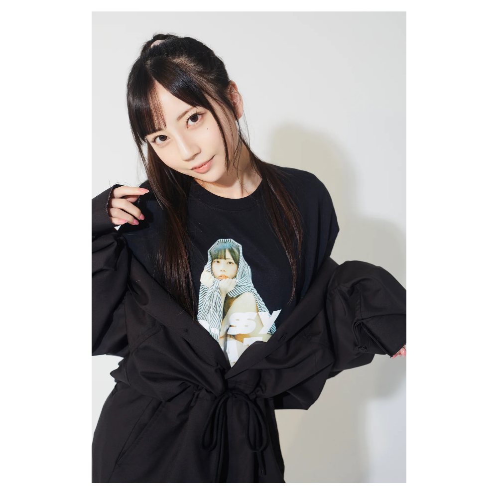 七沢みあ コラボ Mia Nanasawa LONG SLEEVE BY MNKM 長䄂 Tシャツ TEE