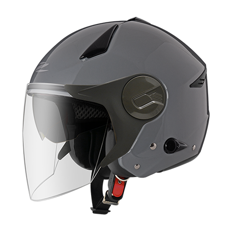 ZEUS ZS-612A 水泥灰 素色 四分之三 半罩式  內墨片