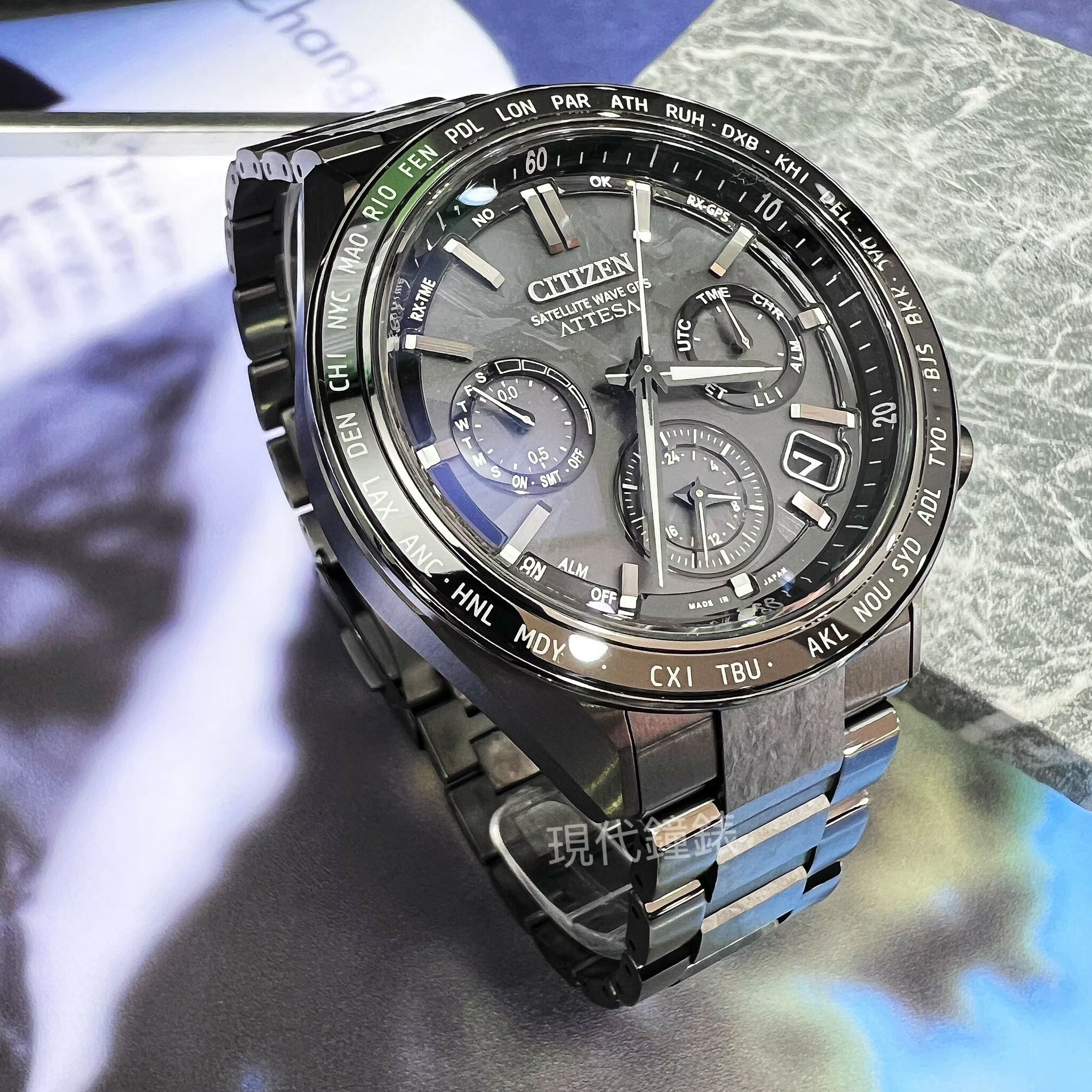 【CITIZEN 星辰】GPS衛星對時 HAKUTO-R限量版鈦金屬男錶CC4067-66E 44.6mm 現代鐘錶