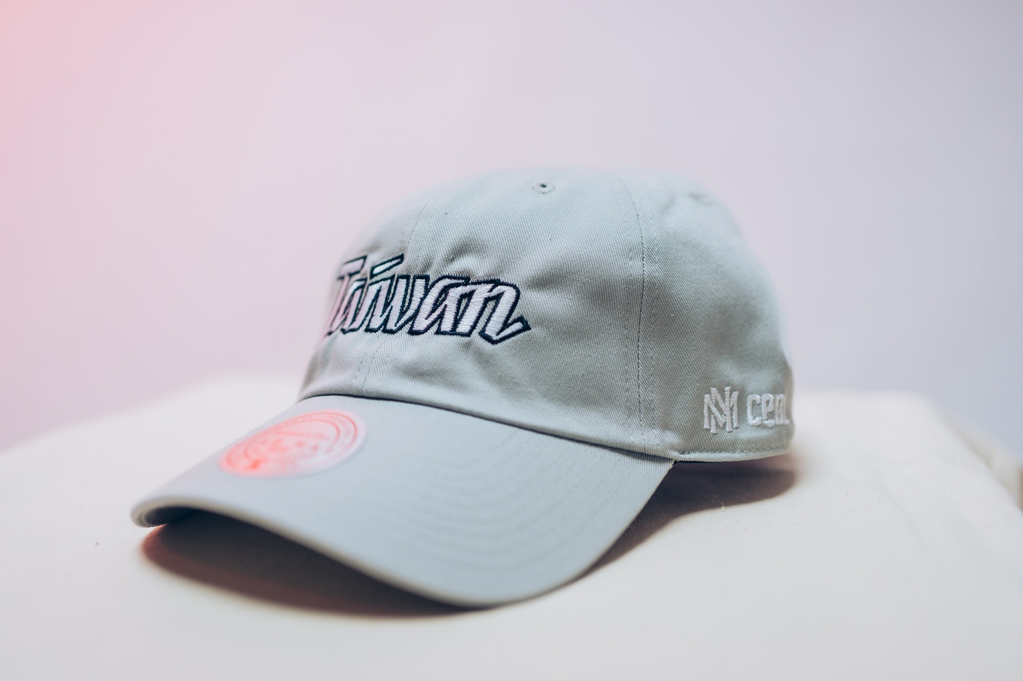 Taiwan帽子 Team Taiwan 台灣 中華隊 灰 電繡 老帽 M&N 可調式 全新