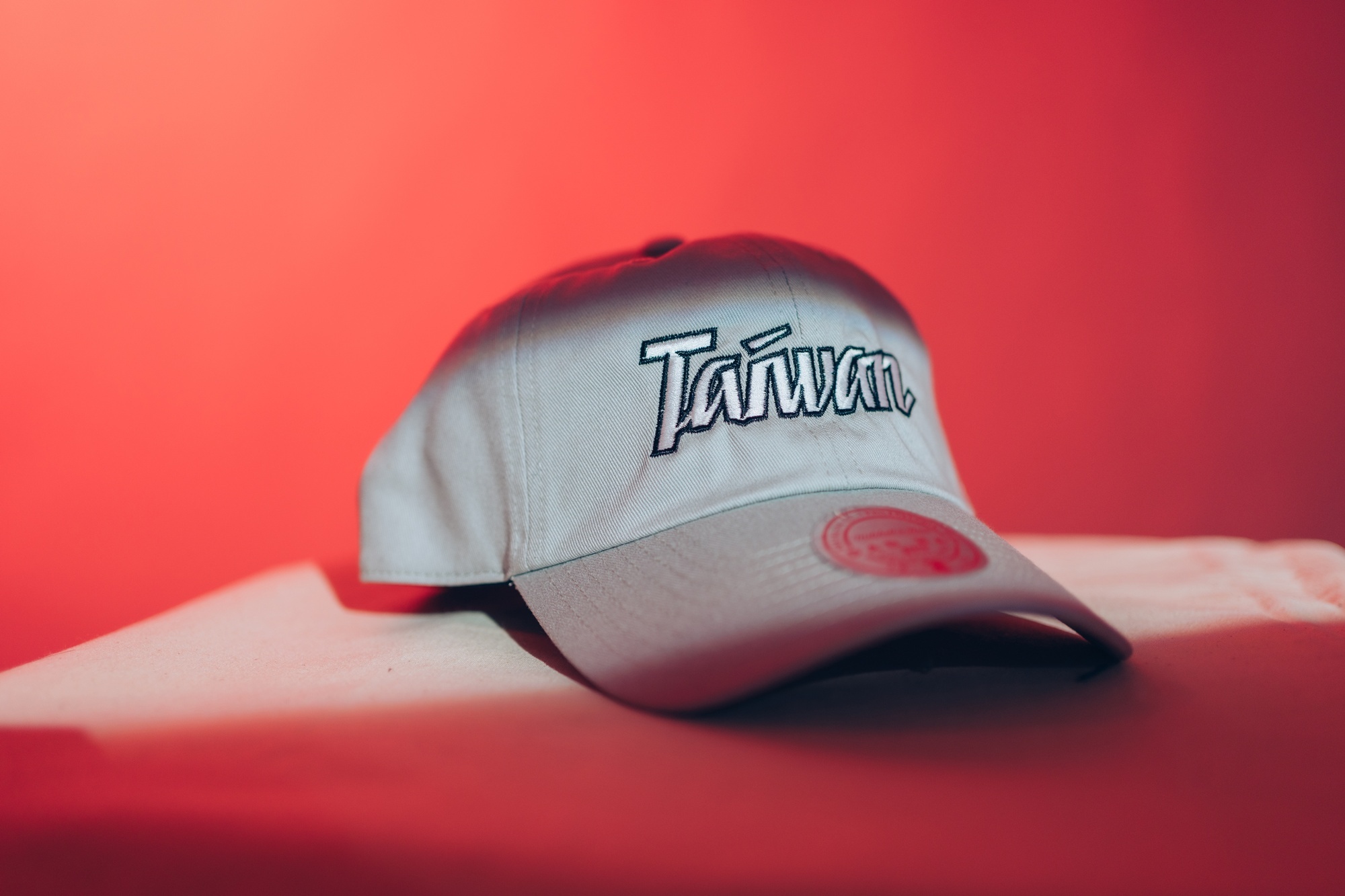 Taiwan帽子 Team Taiwan 台灣 中華隊 灰 電繡 老帽 M&N 可調式 全新