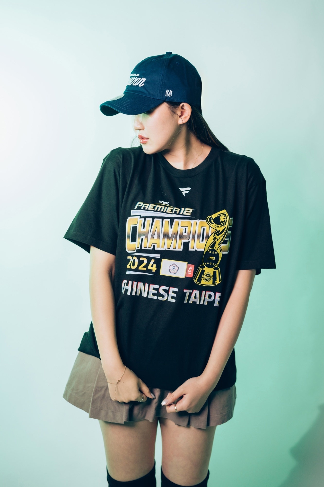 Taiwan短袖 WBSC Premier 12強 冠軍黑 短袖 Fanatics Tee 日本限定 世界冠軍 台灣 中華台北