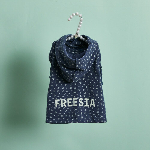 Louisdog Freesia 花卉印花連帽衫