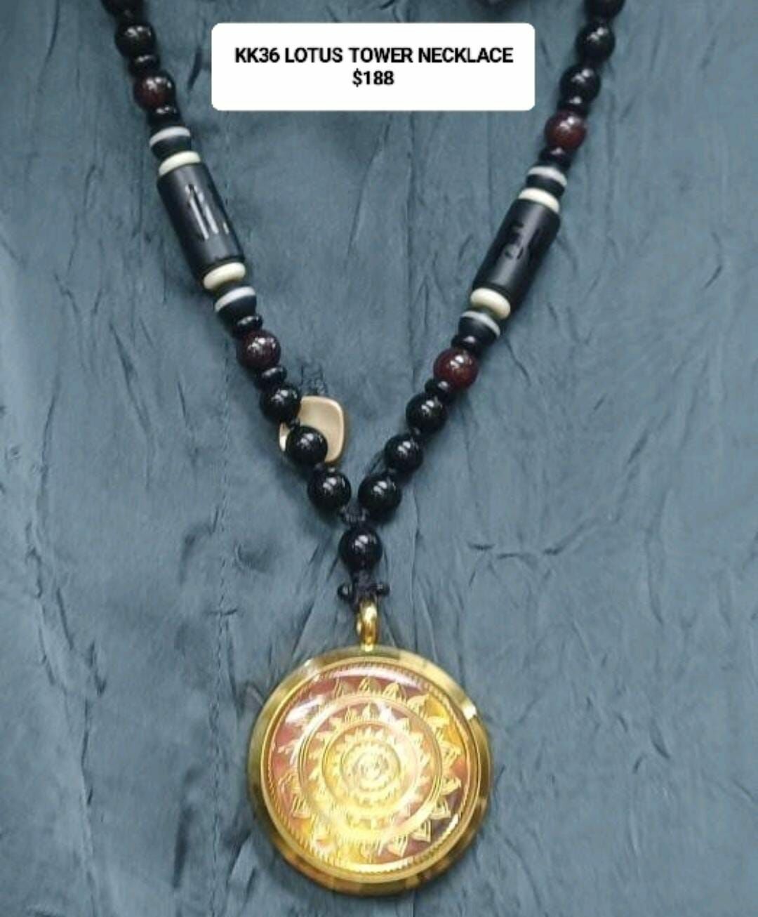 KK36 (1) LOTUS TOWER NECKLACE