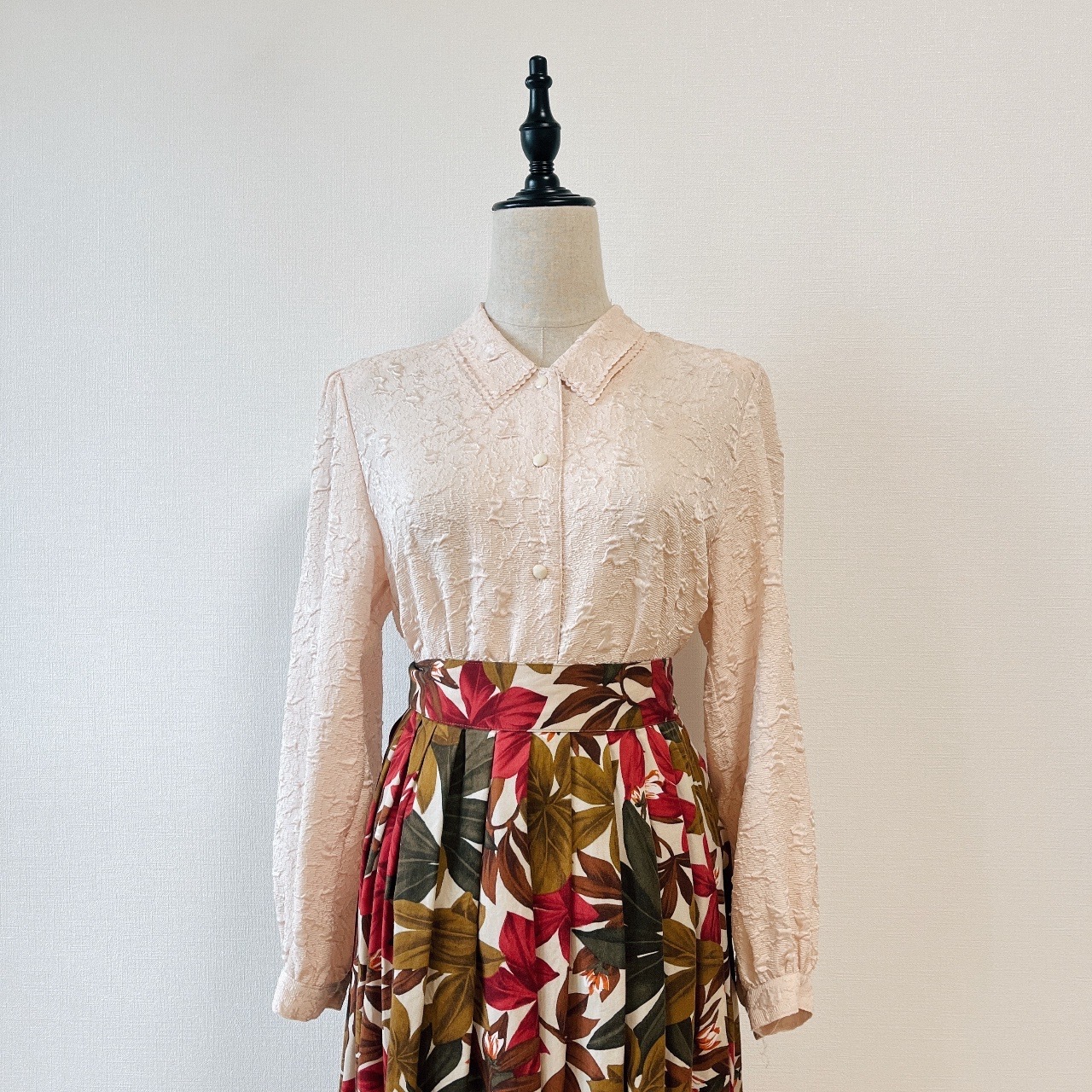 日本製蝦肉粉色古著上衣