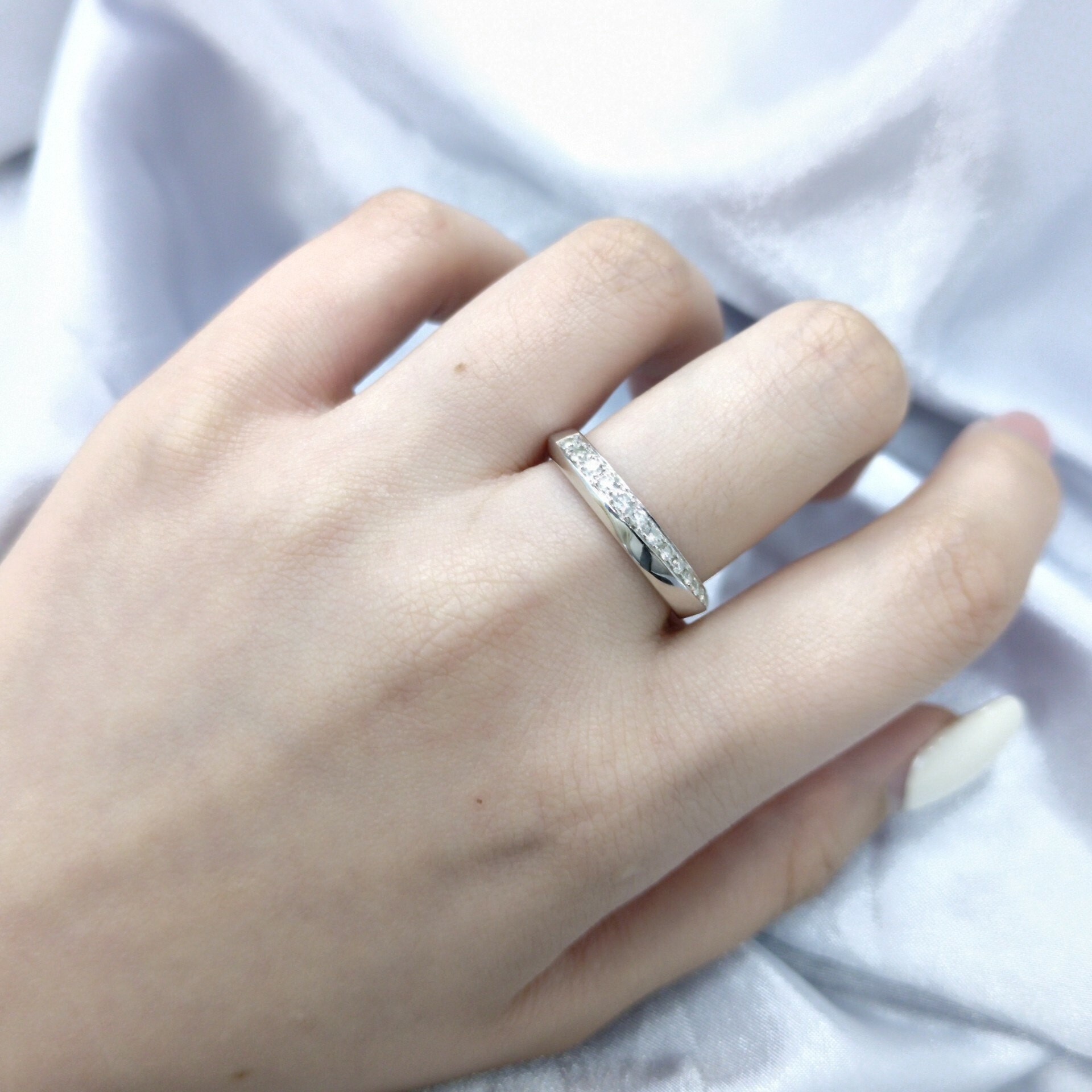 18K White Gold 0.28ct Diamond Ring