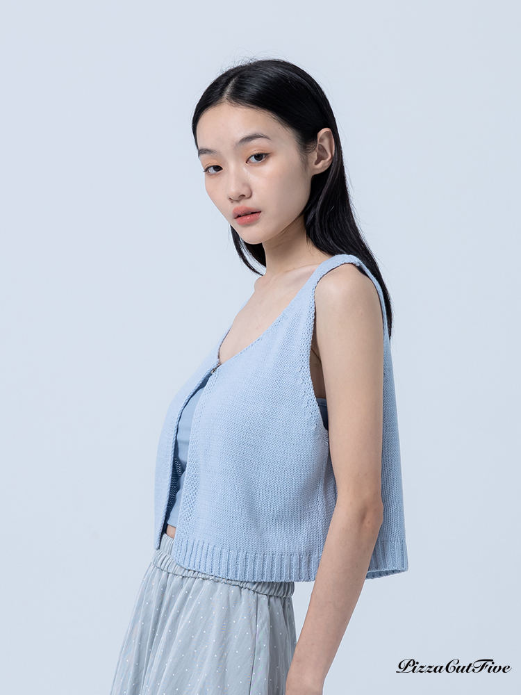 [SALE]百搭短版針織背心 PizzaCutFive PCF252411003