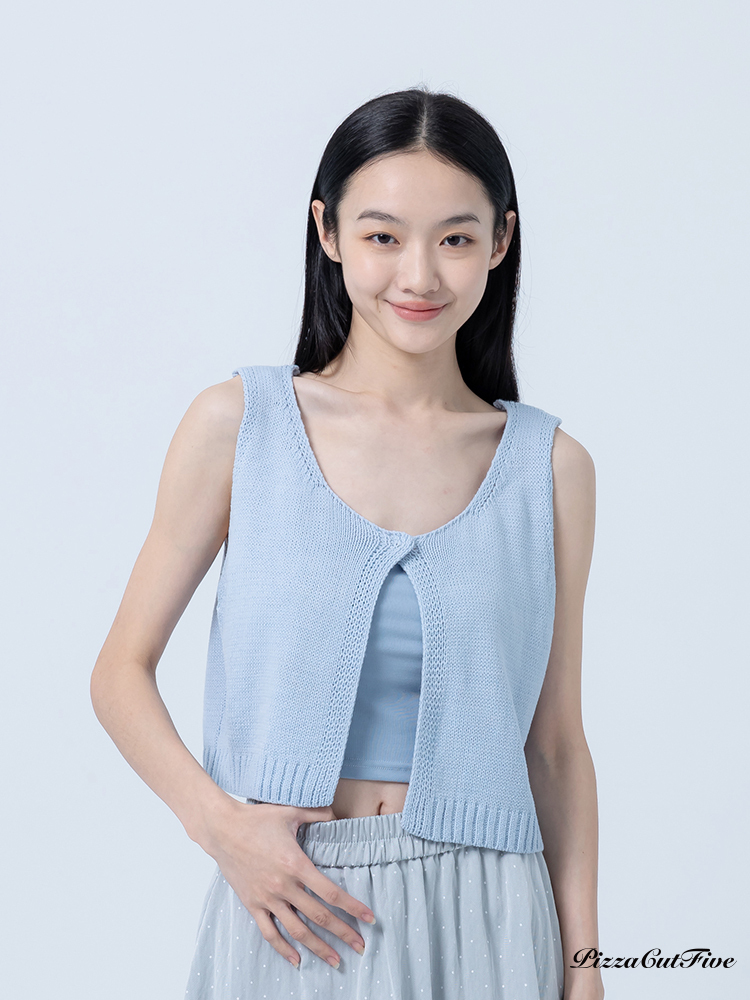 [SALE]百搭短版針織背心 PizzaCutFive PCF252411003