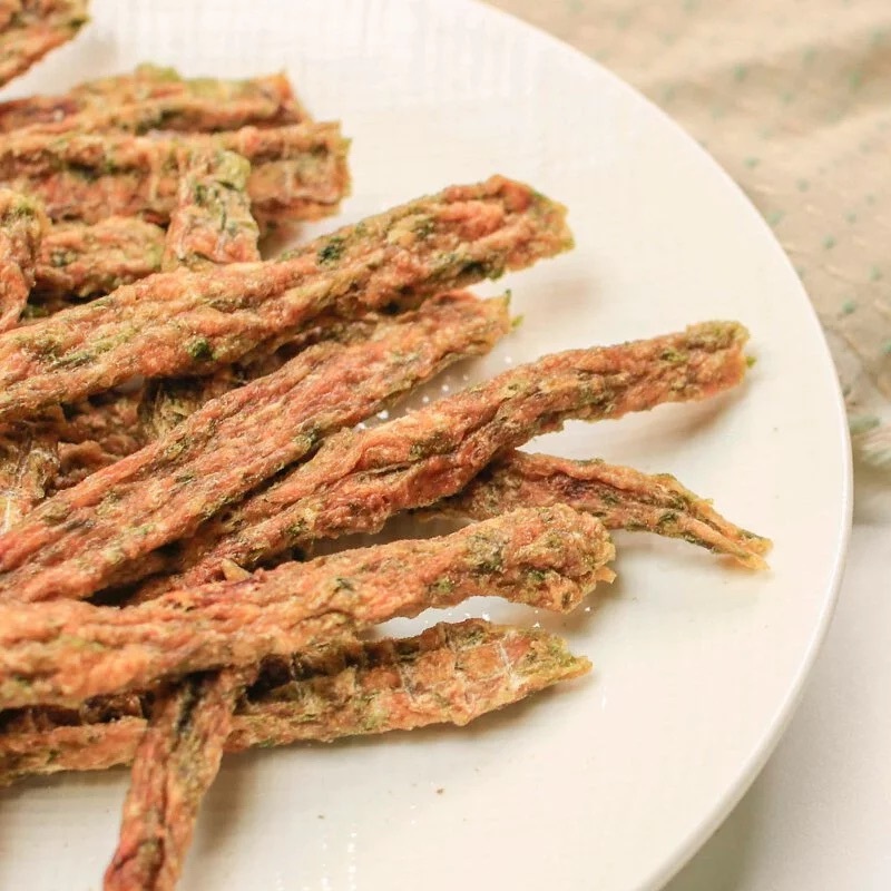 野莓海藻脆雞【寵物手工零食】