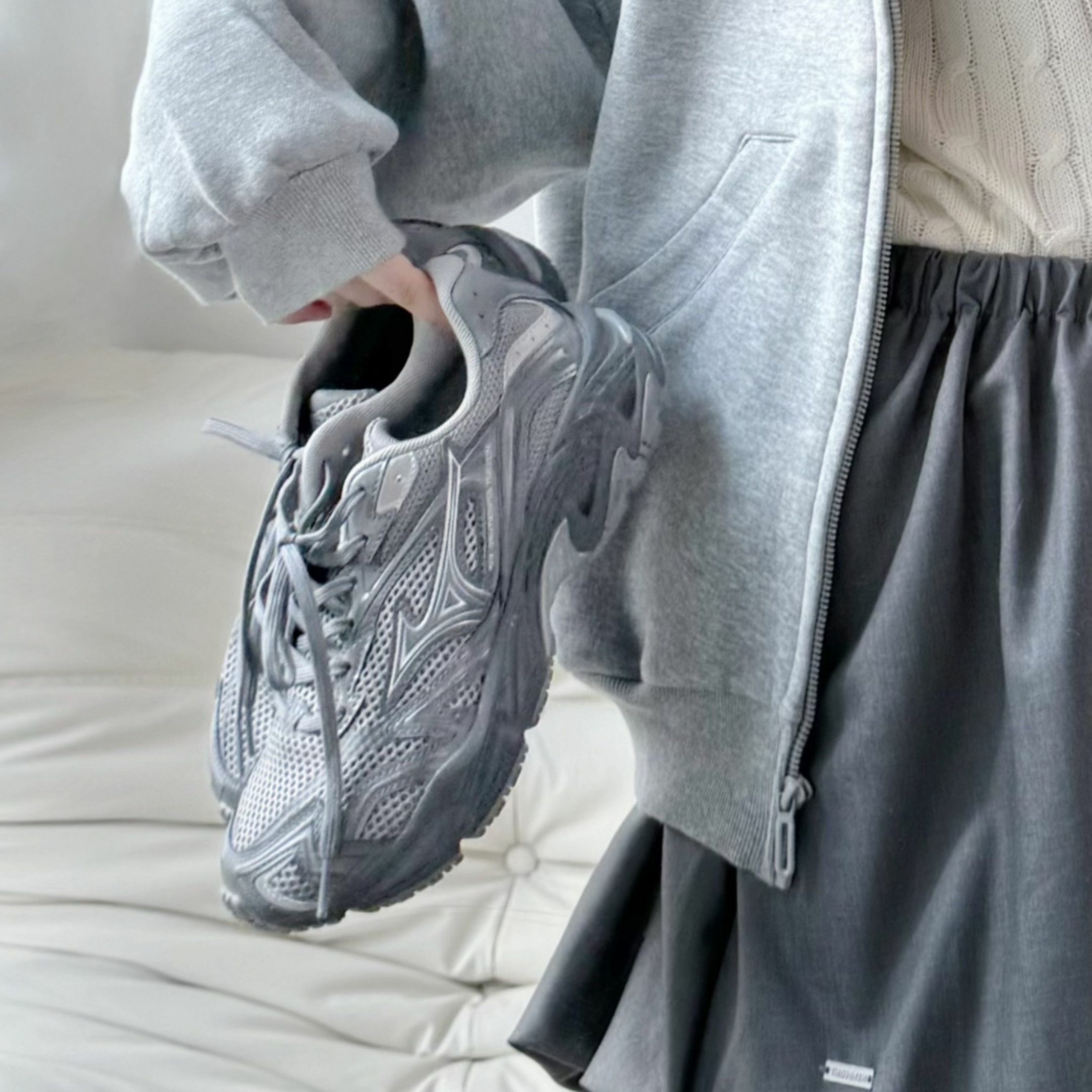 NICEDAY 代購 Mizuno Adventure V2 灰 復古 髒灰 煙灰 隕石灰 D1GH250301