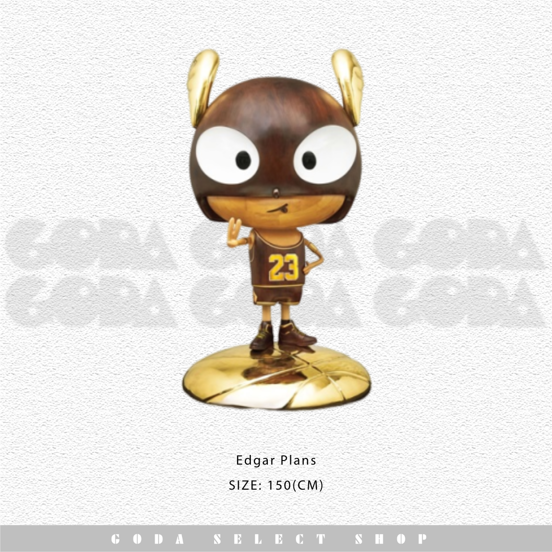 全球限量 Edgar Plans X NBA Game on Exhibition - 150cm Jordan Wood Sculpture