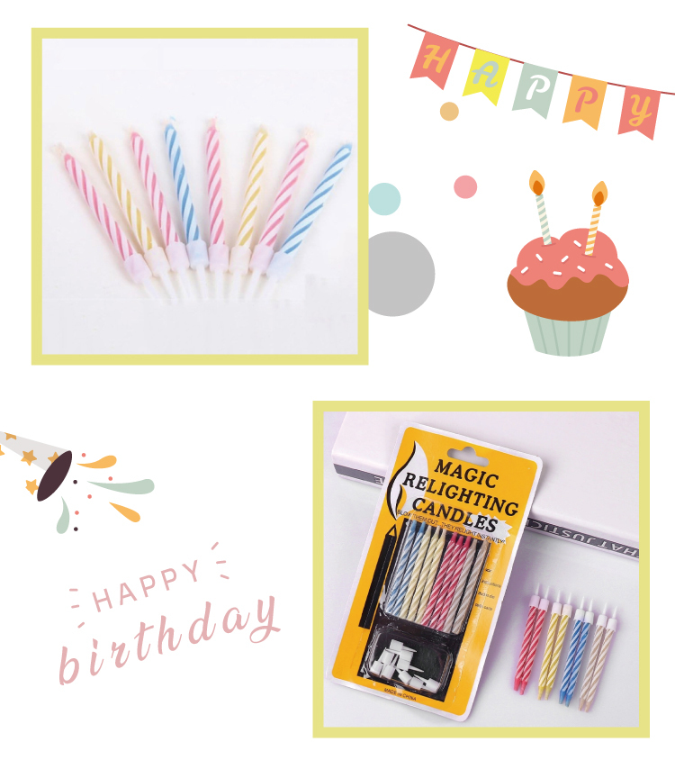 [蠟燭系列]吹不熄整人蠟燭 (10入)