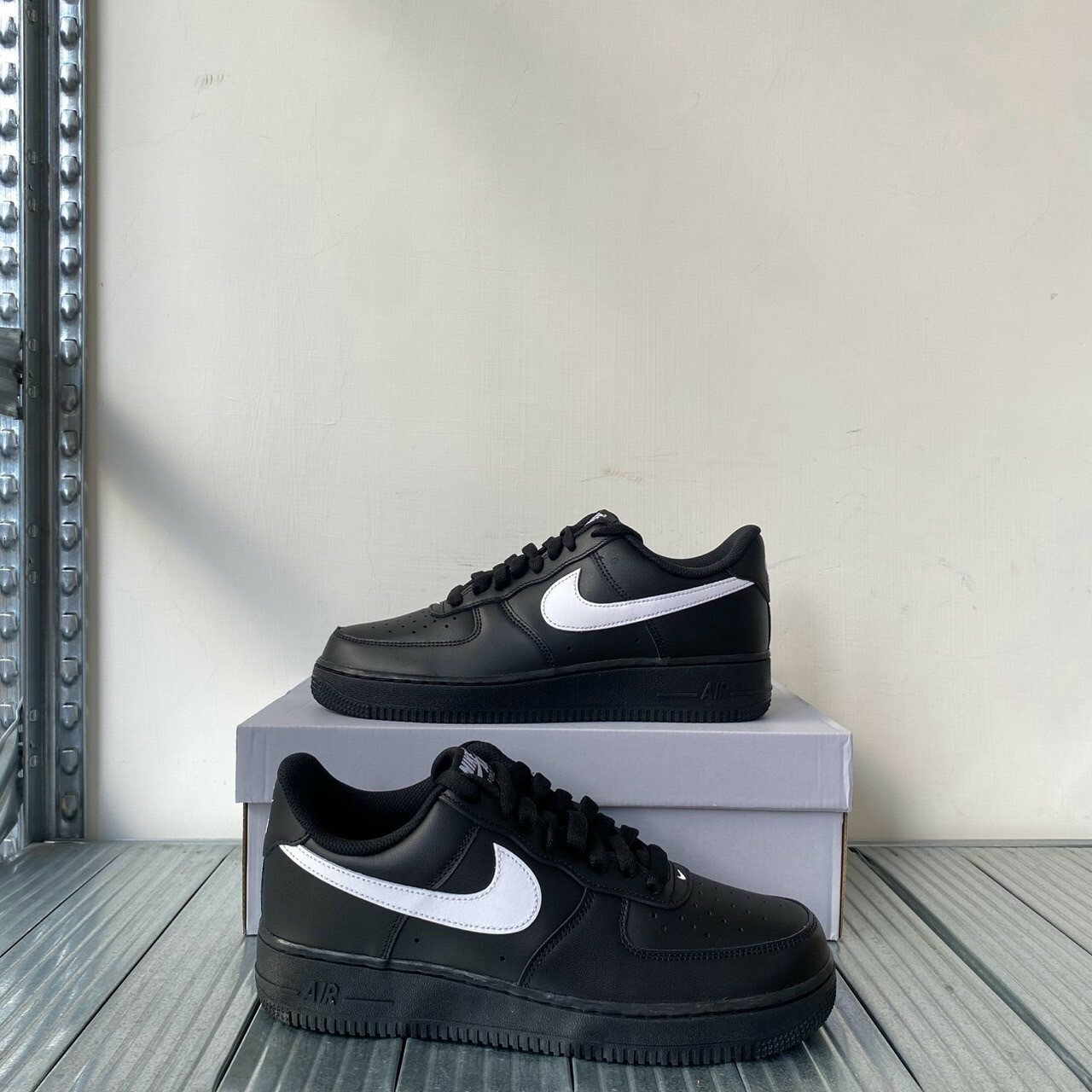 Nike Air Force 1,07 黑底白勾 男休閒鞋 FZ0627-010
