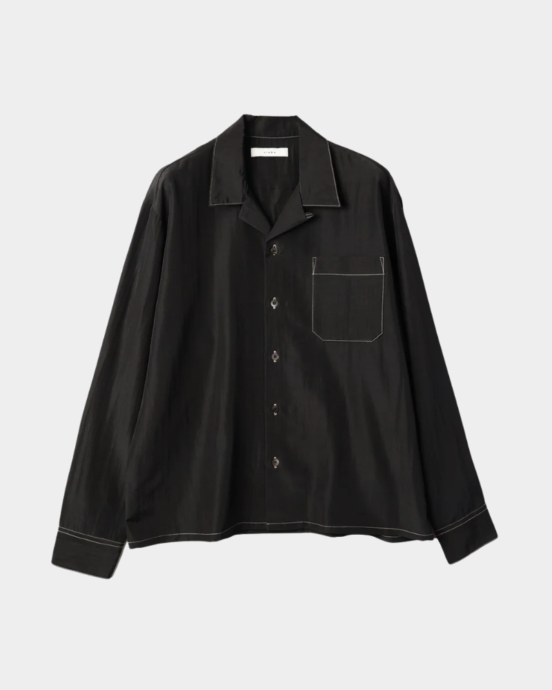 【美品】jieda RAYON WOOL OPEN COLLAR SHIRT RAYON WOOL OPEN COLLAR SHIRT S/S – JieDa WEB STORE