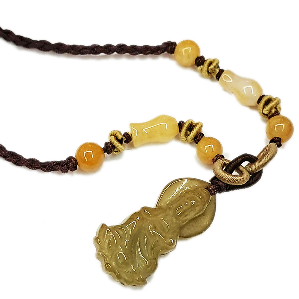 如意觀音玉佩中國結項鍊【十方】120147