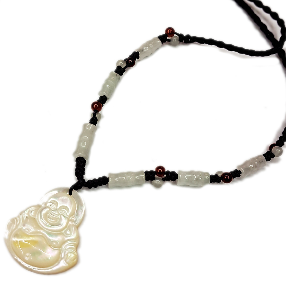 彌勒菩薩{珍珠貝}中國結項鍊【十方】127737