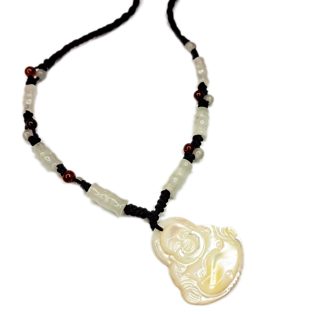 彌勒菩薩{珍珠貝}中國結項鍊【十方】127737