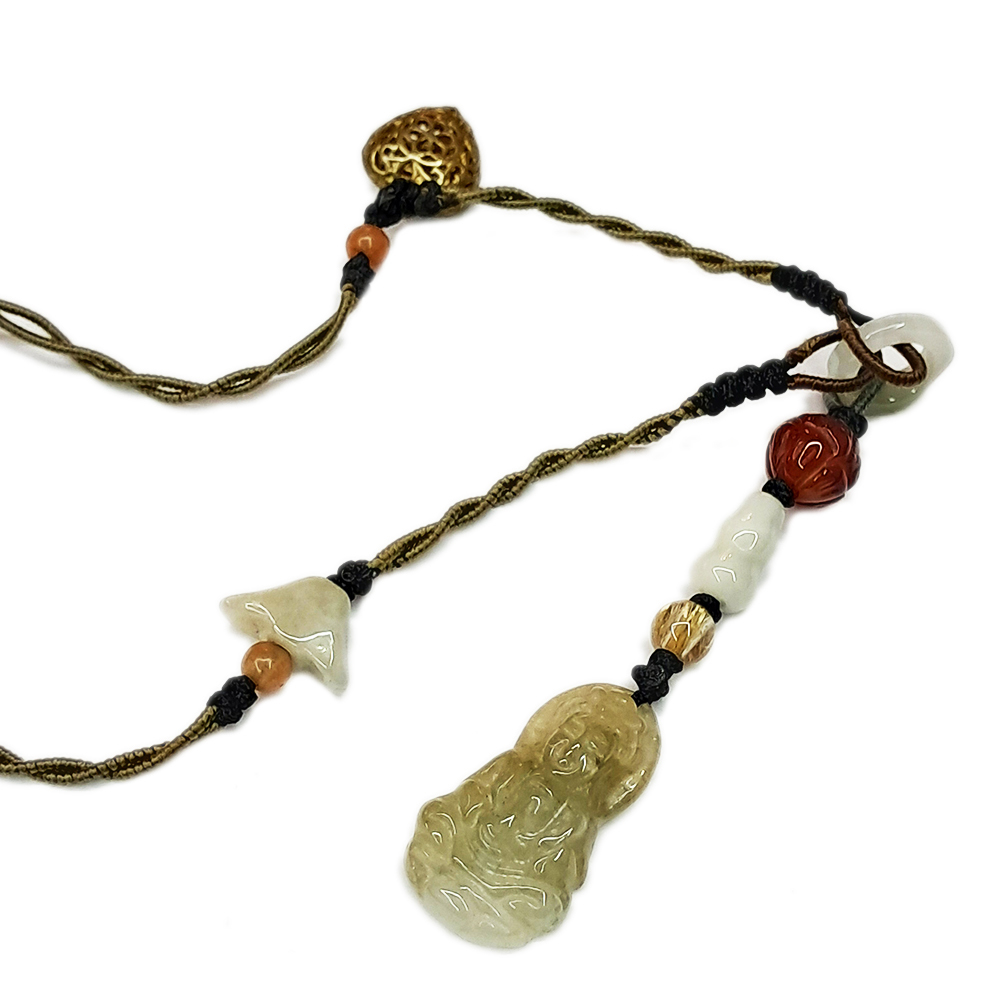 觀音小玉佩中國結項鍊【十方】133769