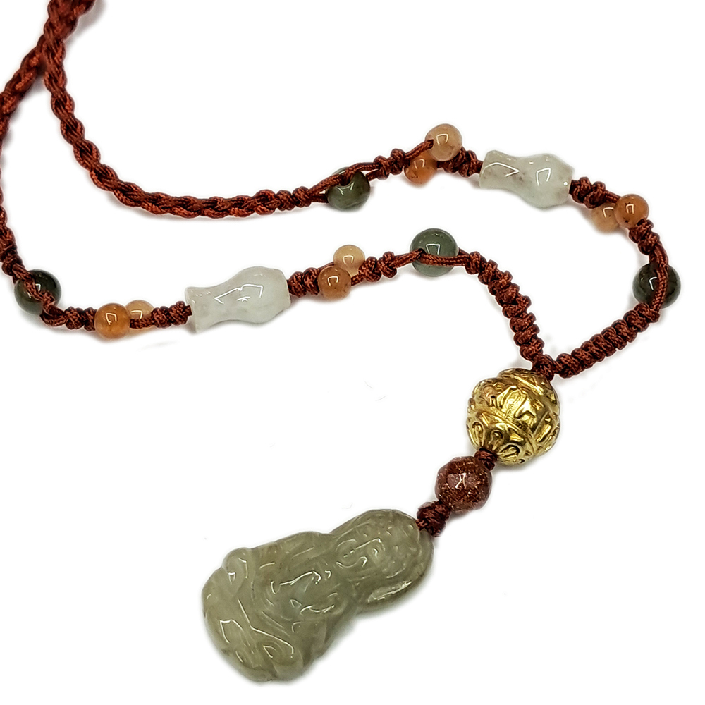 觀音小玉佩{微型}中國結項鍊【十方】133772