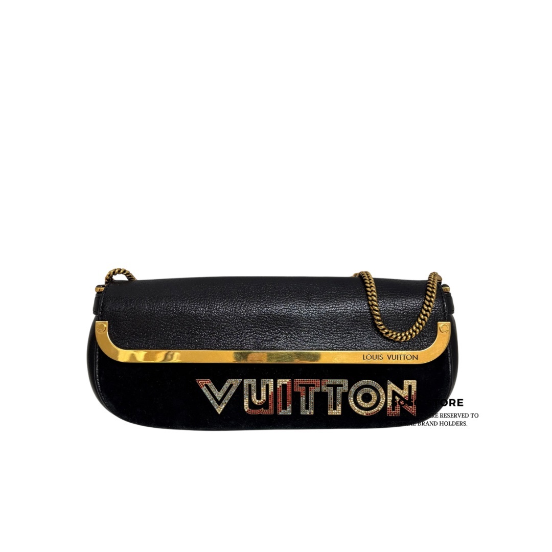 LV Avant-Garde Pochette Clutch Bag - Black / Ghw