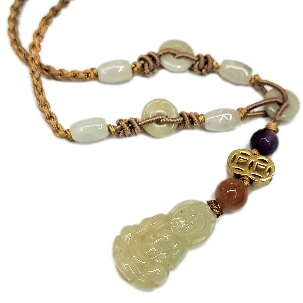 觀音小玉佩中國結項鍊【十方】133779