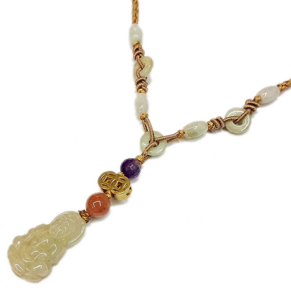 觀音小玉佩中國結項鍊【十方】133779