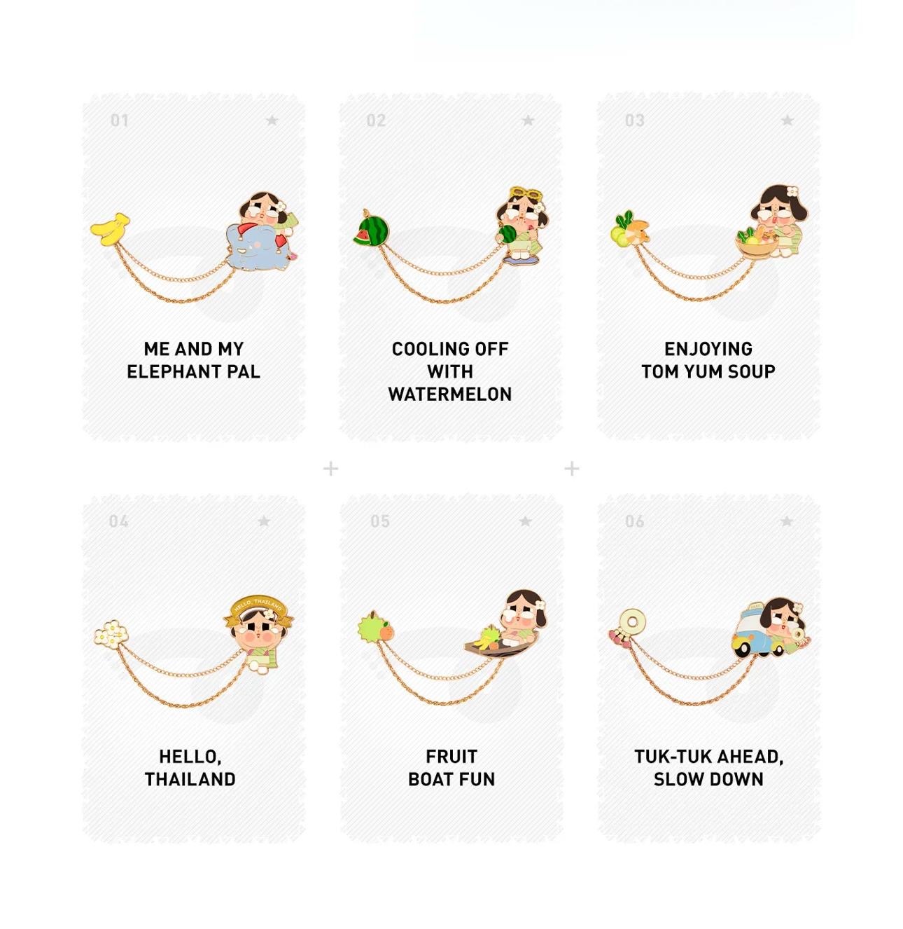 泰國限定crybaby 盲盒胸針