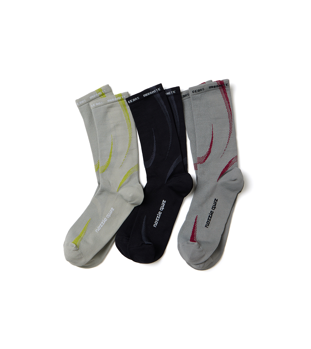 nozzle quiz® / Tactel® Airy 輕量中高筒休閒襪