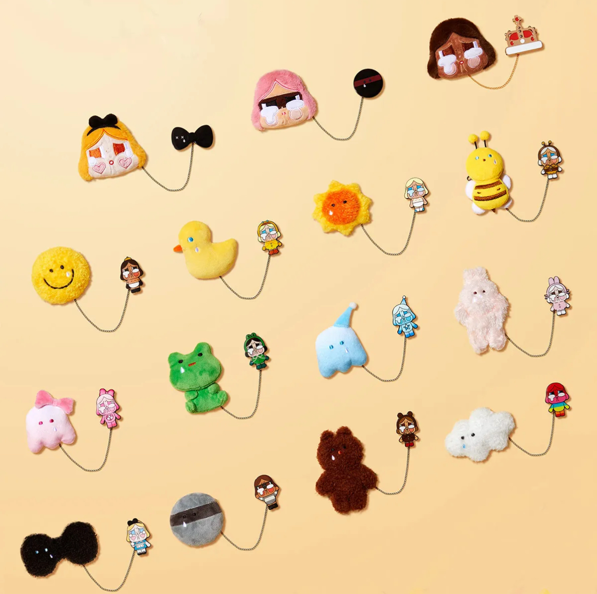 泰國限定 CRYBABY Crying Again Series-Plush Badge Blind Box 心口針可指定