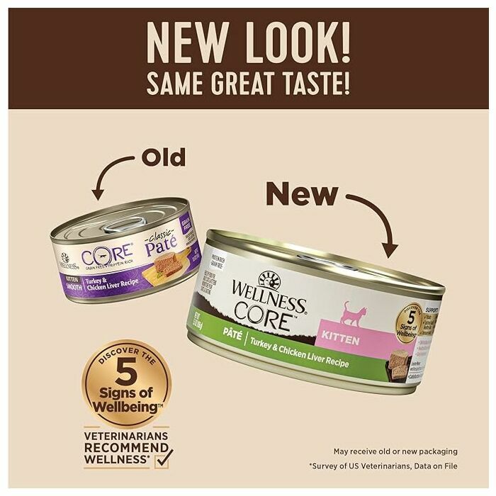 Wellness CORE Pâté 高蛋白肉醬主食貓罐 5.5oz - 幼貓成長配方 Kitten (火雞、雞肝)