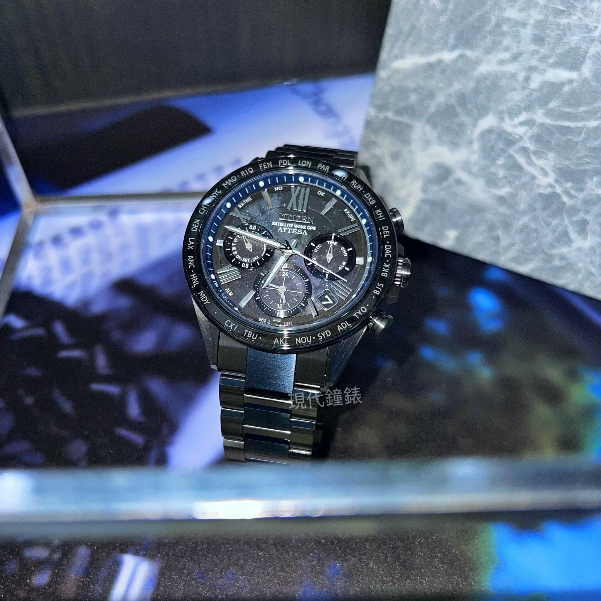 【CITIZEN 星辰】GPS衛星對時 ATTESA 湛藍星空限量鈦金屬男錶CC4066-69E 44.6mm 現代鐘錶