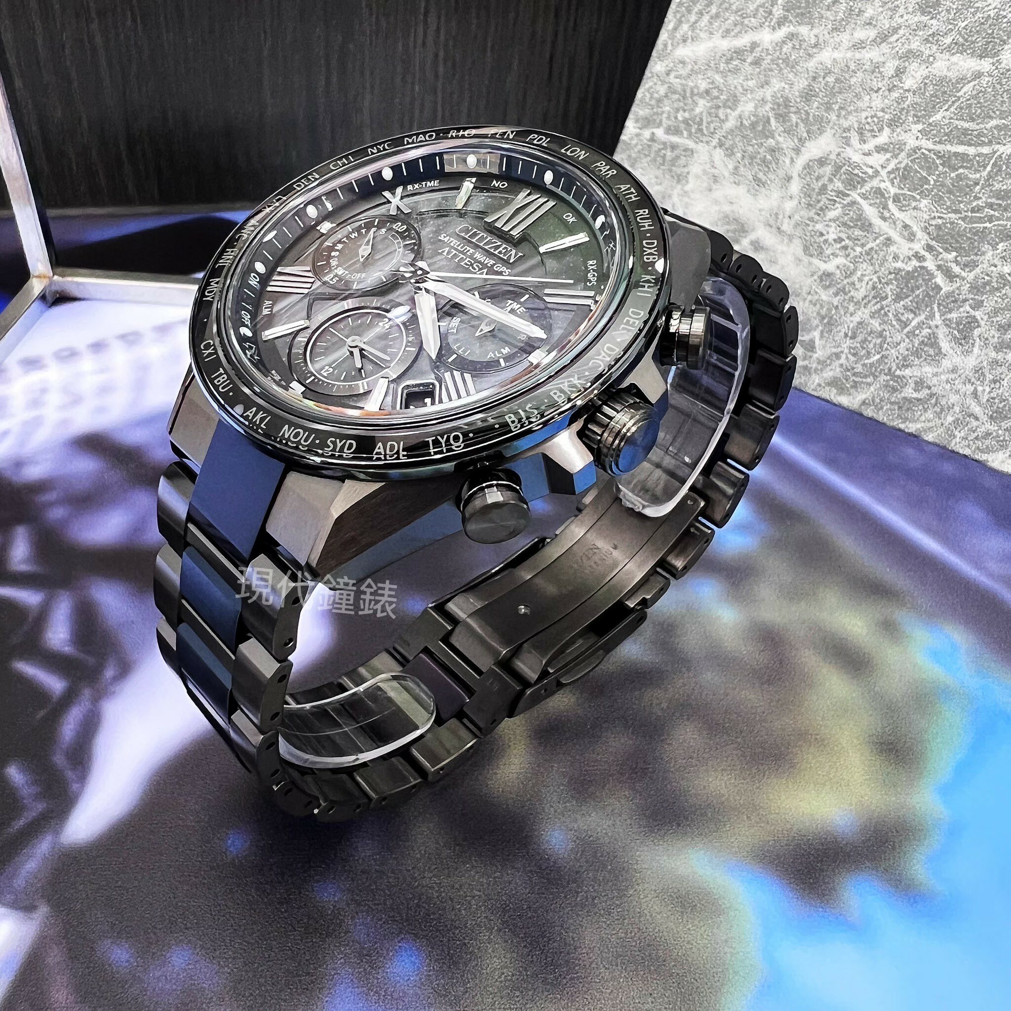 【CITIZEN 星辰】GPS衛星對時 ATTESA 湛藍星空限量鈦金屬男錶CC4066-69E 44.6mm 現代鐘錶