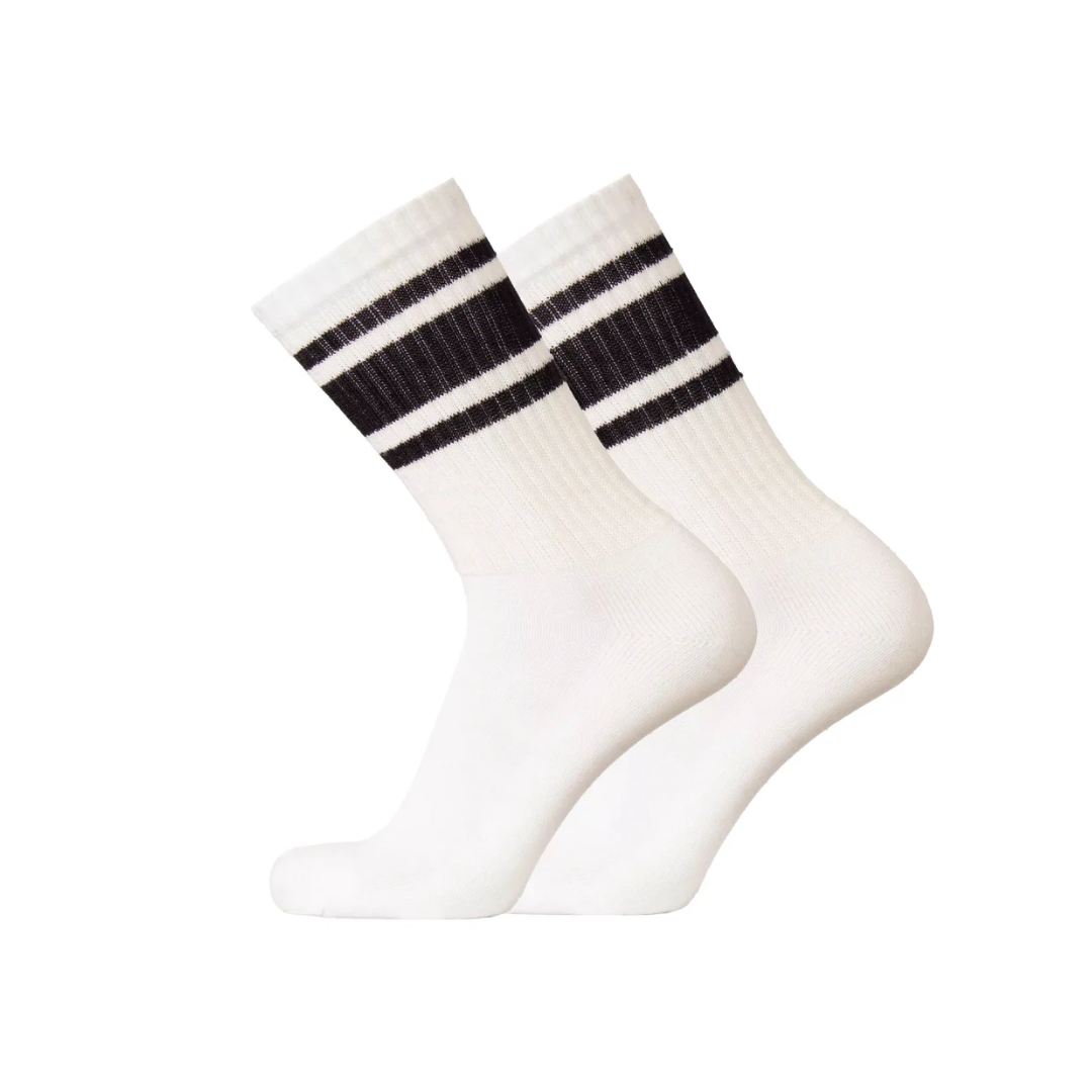 【Sukkamestarit】Vlerino Sport 美麗諾羊毛薄長襪 / White 經典白