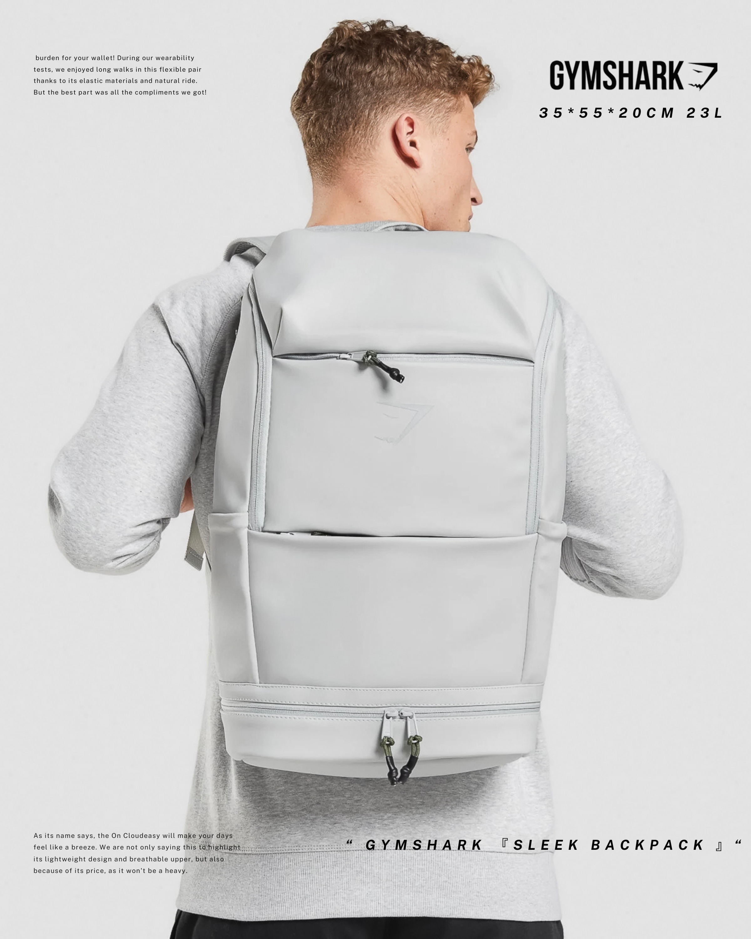 『 突發折扣！』GYMSHARK 生活/訓練 防水整合 23L大容量包