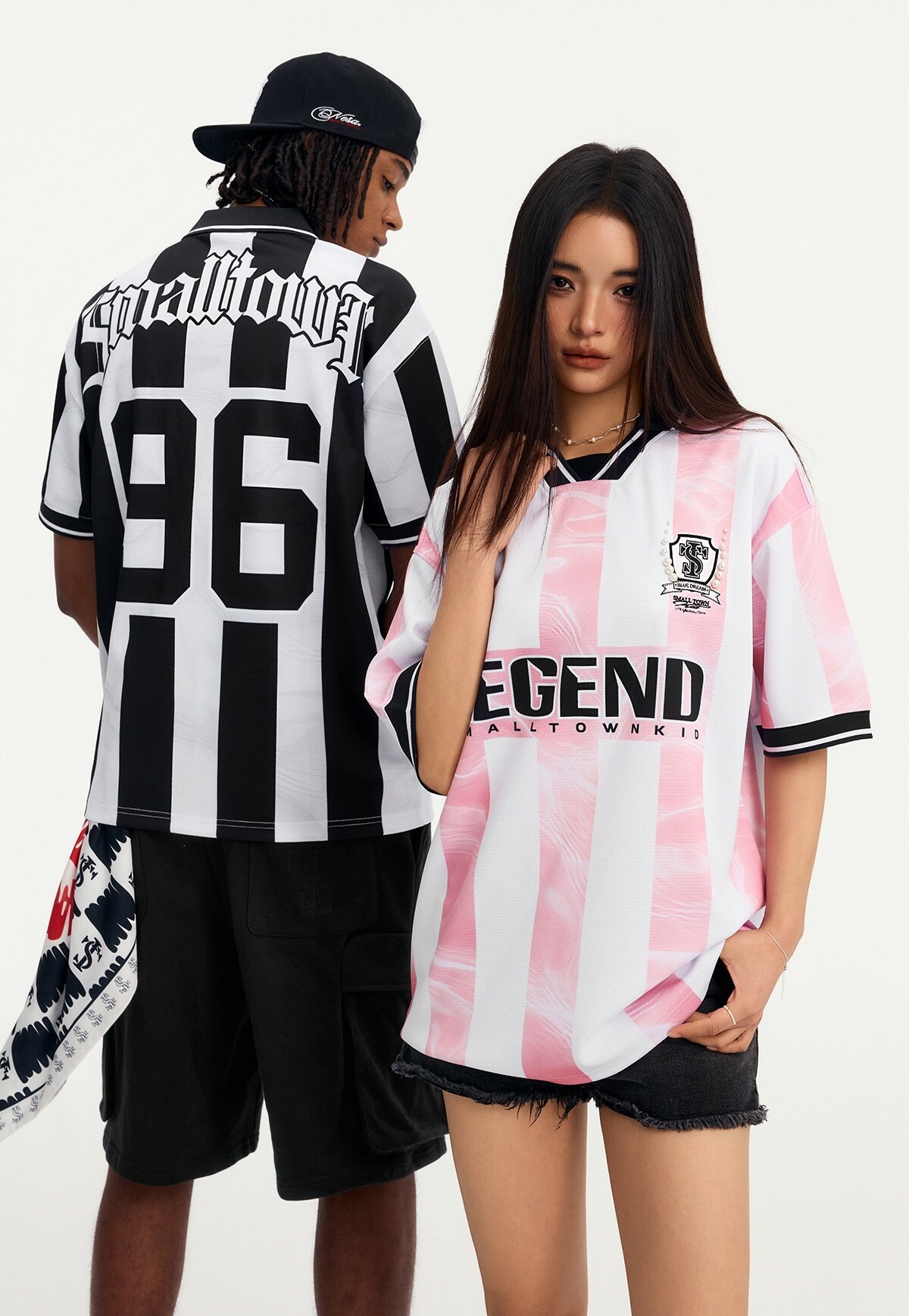 STK SmallTownKid 線條水波紋 球衣短袖 POLO衫