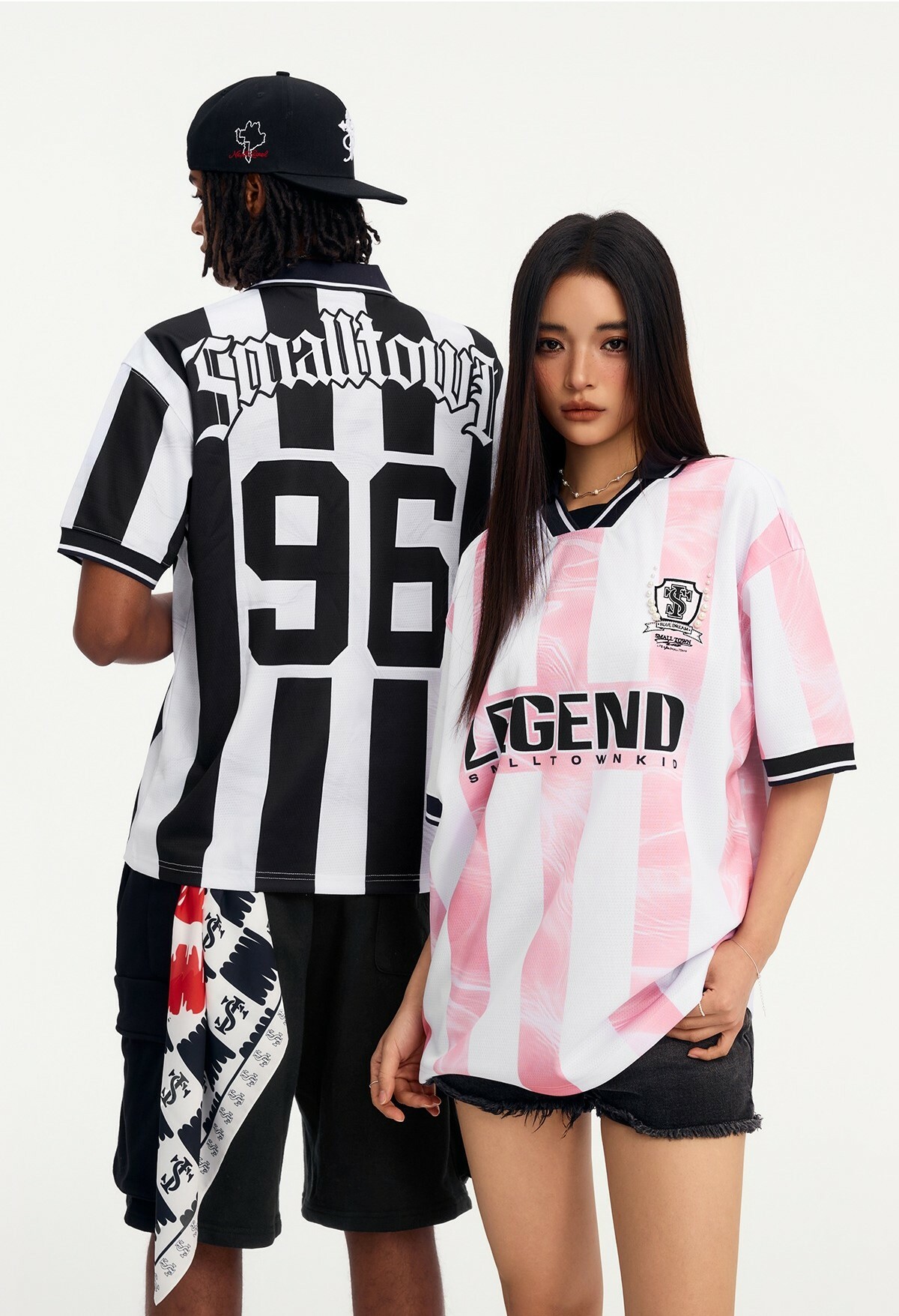 STK SmallTownKid 線條水波紋 球衣短袖 POLO衫