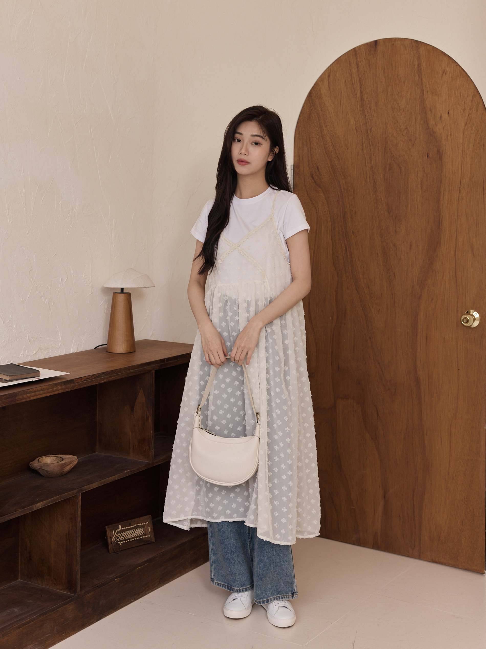 仙氣透紗細肩長洋